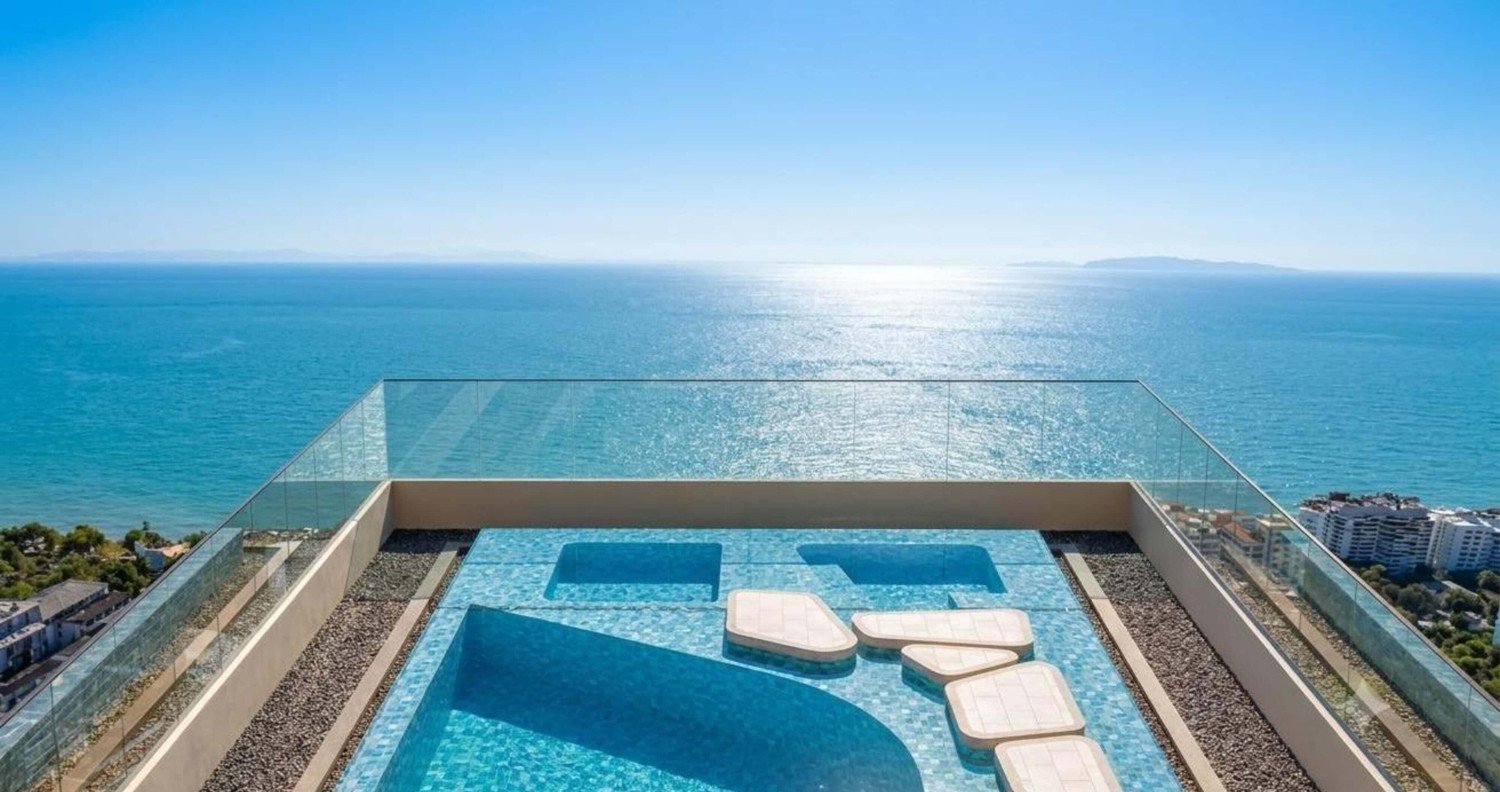 Lucean Bay sky Pool and sea view