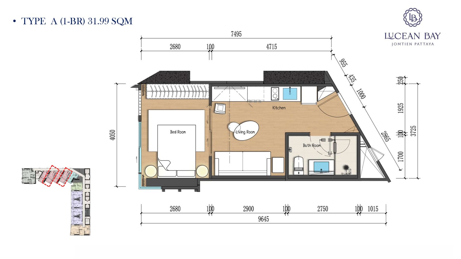 1 Bedroom A 360 room tour cover